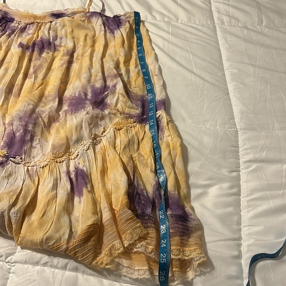 Anthropologie Tie-Dye Mini Tunic Dress Slip Dress Bohemian Festival Ballet core - Picture 8 of 13